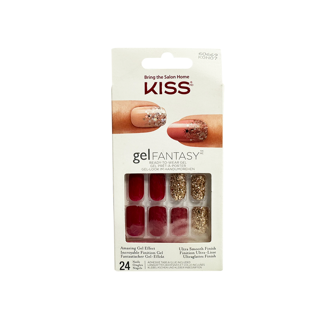 Kiss Gel Fantasy 24 Nails 60669 Red