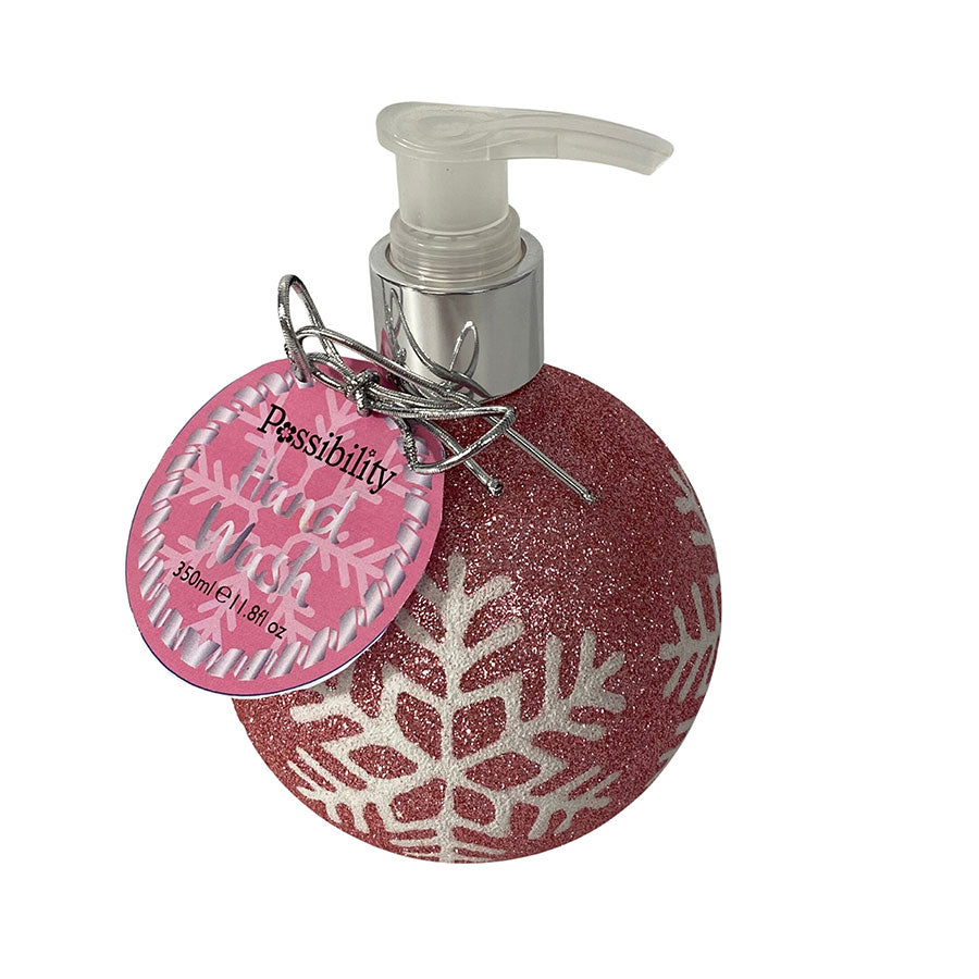 Possibility Glitter Snowflake Hand Wash Pink