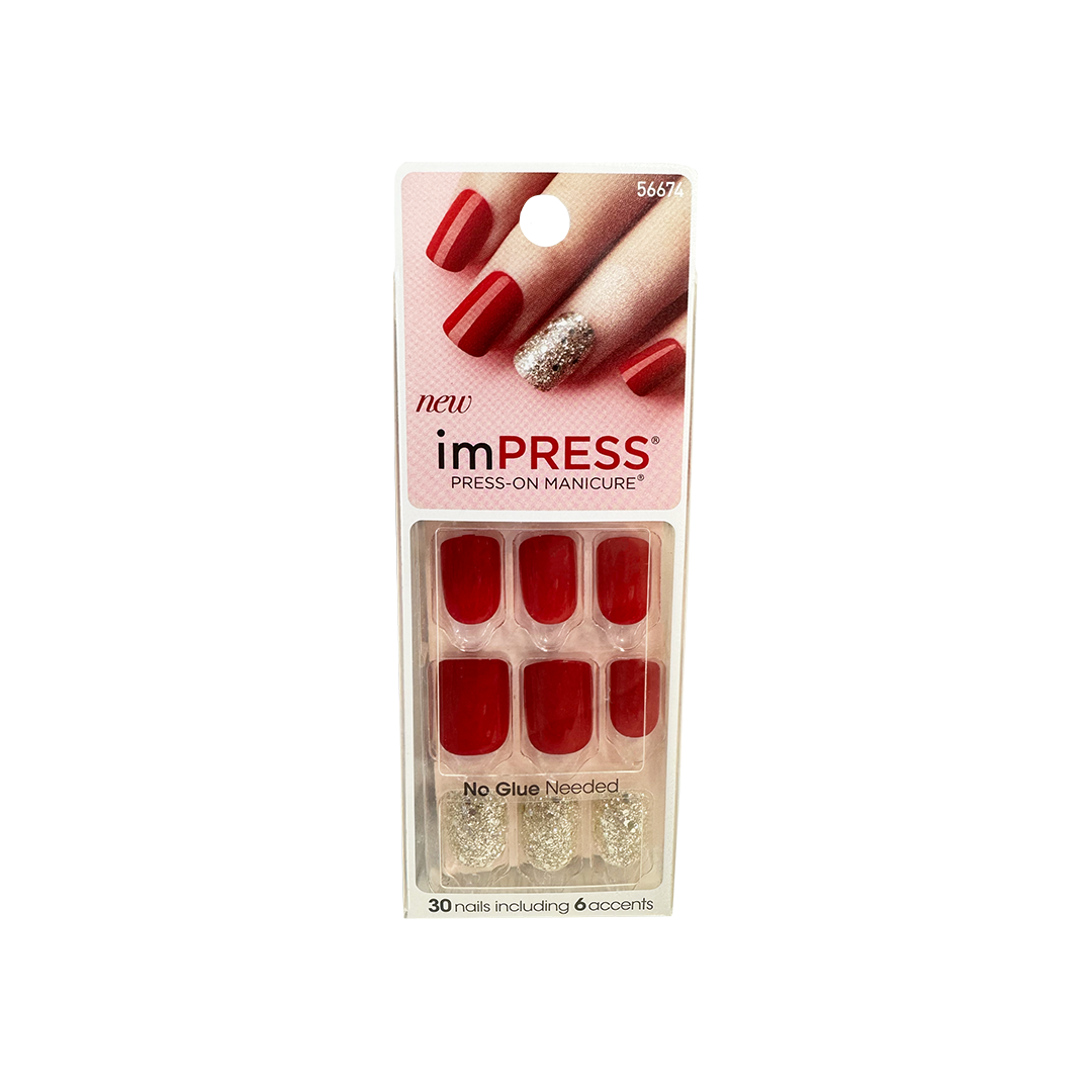 Kiss Impress Nails 56674 Tweetheart Glitter