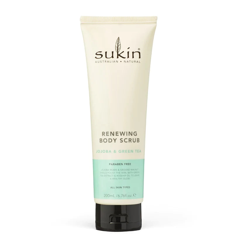 Sukin Renewing Body Scrub Jojoba & Green Tea 200ml