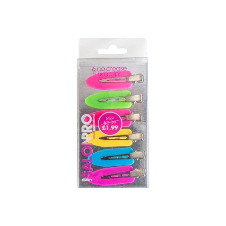 SalonPro Neon Non Crease Clips BEAU302