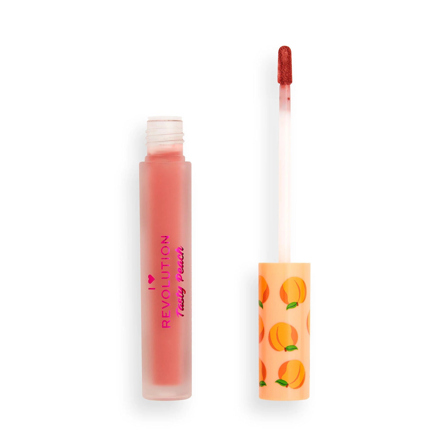 Tester Revolution I Heart Revolution Tasty Peach Soft Peach Liquid Lipstick Fleur