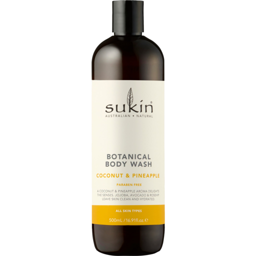 Sukin Botanical Body Wash Coconut & Pineapple 500ml