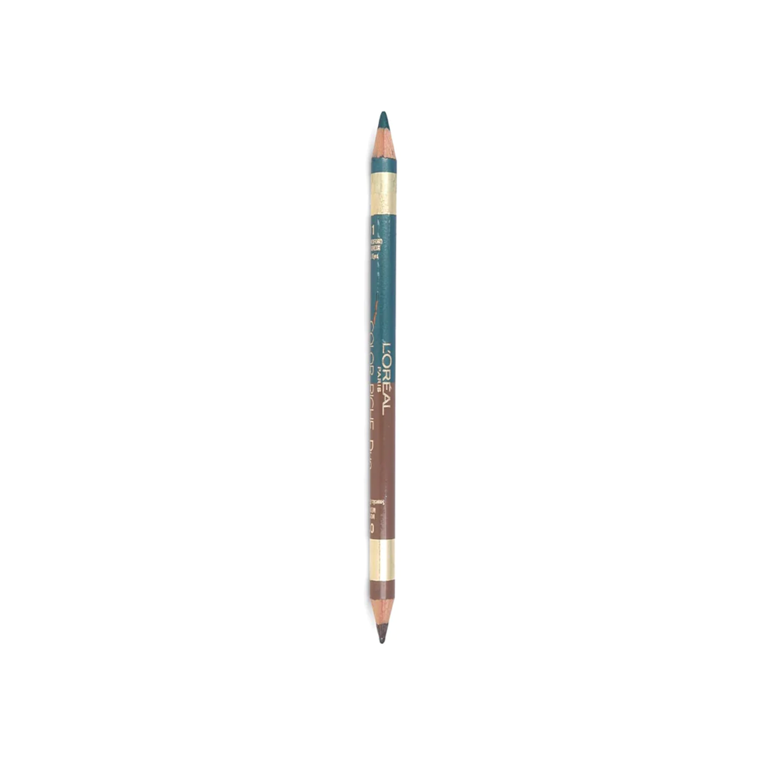 L'Oreal Color Riche Eye Brows Duo Pencil 01 Medium & 11 Deep Green