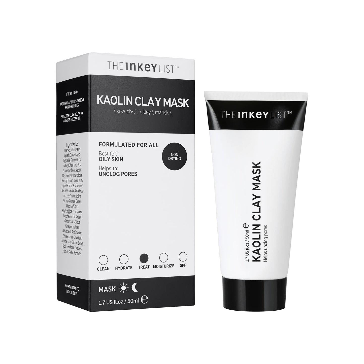 Inkey Kaolin Clay Mask 50ml