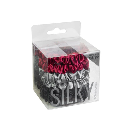 Beauty Outlet Silky Scrunchie 6 Pack Autumn Winter BEAU228