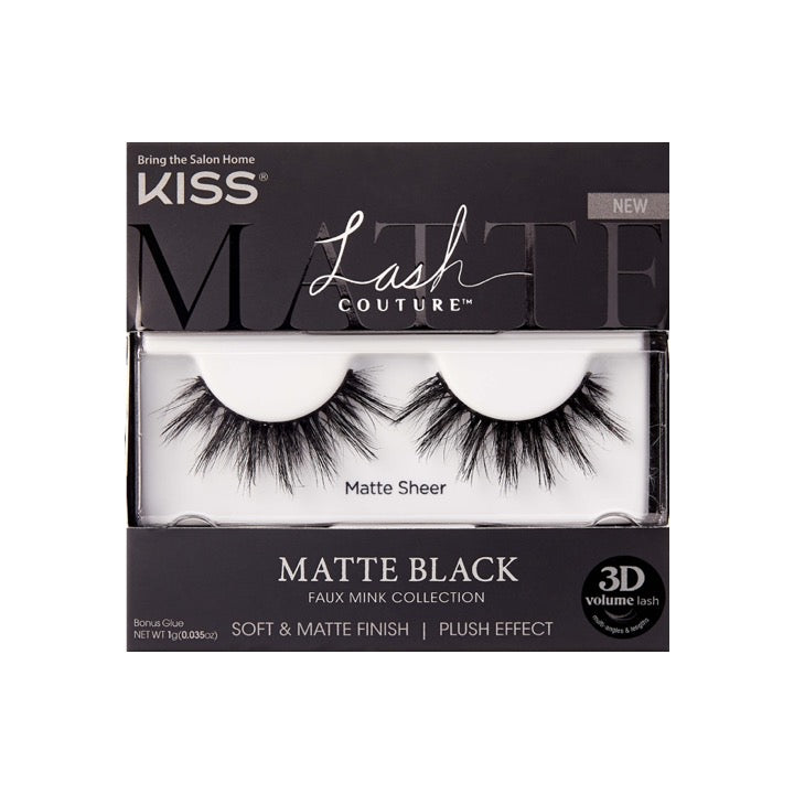 Kiss Lash Couture False Lashes Matte Sheer
