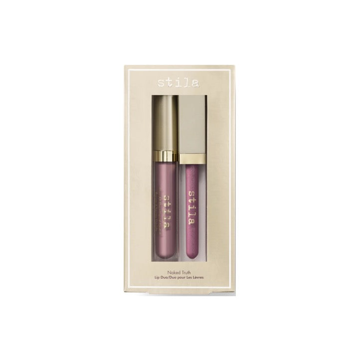 Stila Naked Truth Lip Duo Liquid Lipstick Baci & Lip Gloss Synergy