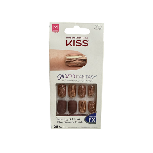 Kiss Glam Fantasy 28 Medium Nails 72077 KGF02