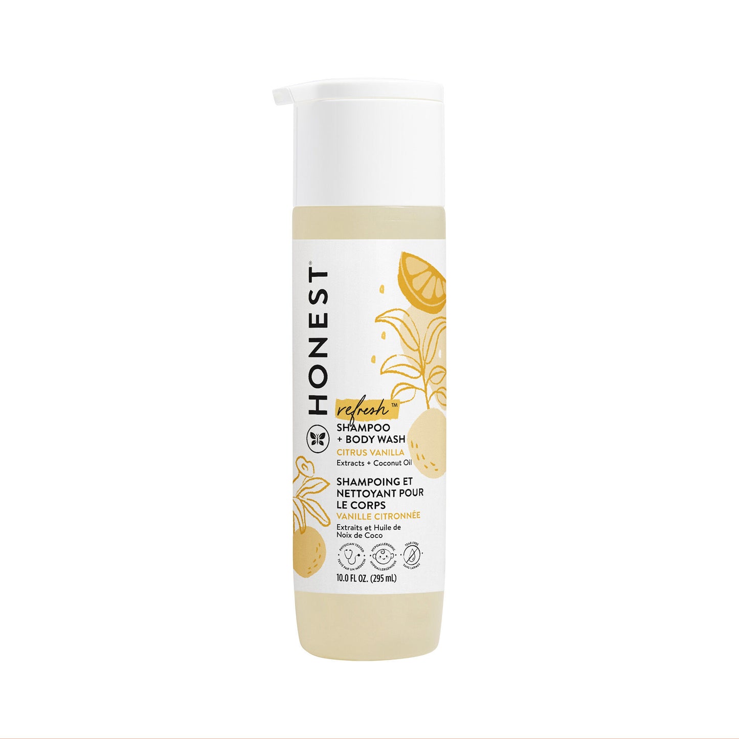 Honest Refresh Citrus Vanilla Shampoo + Body Wash 295ml