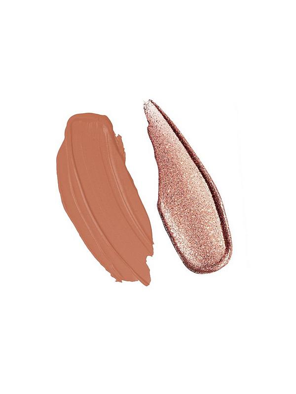 Stila Double Dip Liquid Eyeshadow Suede Shade & Glitter & Glow Hot Tamale