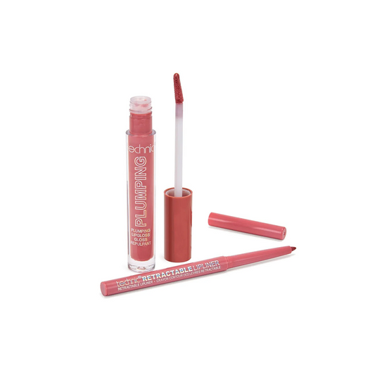 Technic Plump & Pout Lip Duo Set Lipliner & Lipgloss