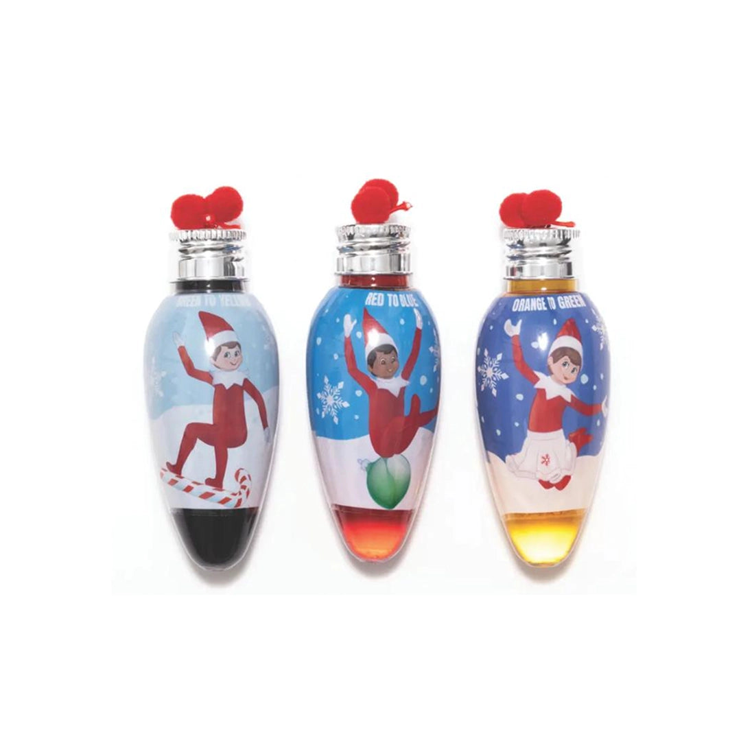 Novelty Elf On The Shelf Colour Changing Bubble Bath Baubles Set