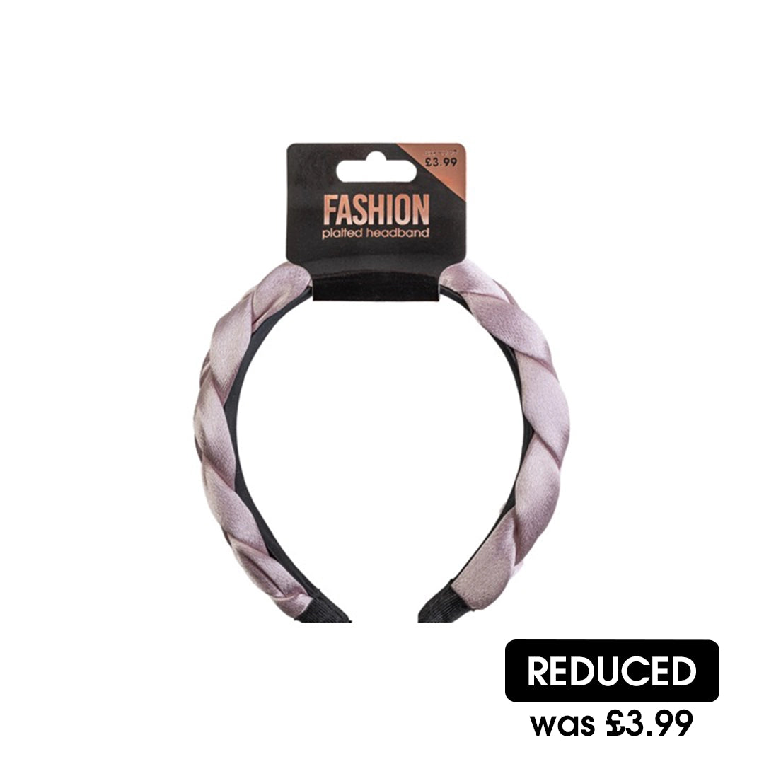 Beauty Outlet Fashion Pink Plaited Headband BEAU295