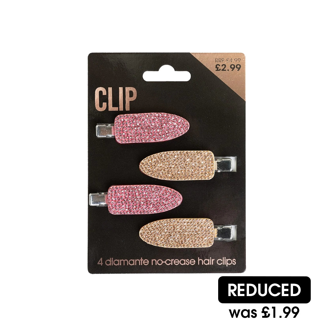 Salon Pro Clips Diamante No Crease Clips BEAU327