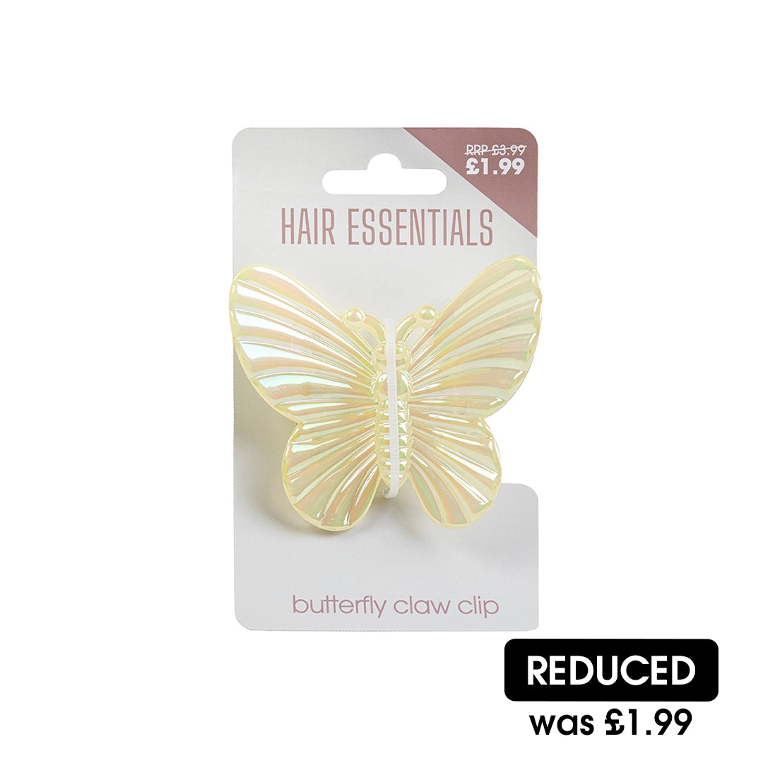 Beauty Outlet Claw Clip Butterfly Yellow BEAU591