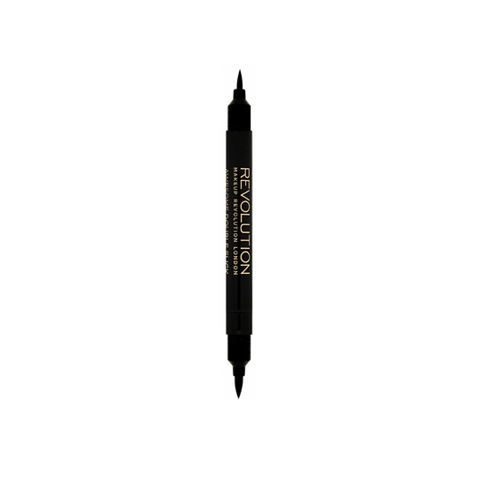 Revolution Double Flick Liquid Eyeliner Black
