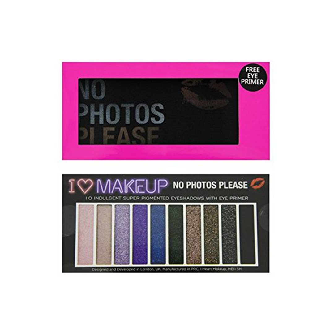 I Heart Makeup Eyeshadow Palette No Photos Please