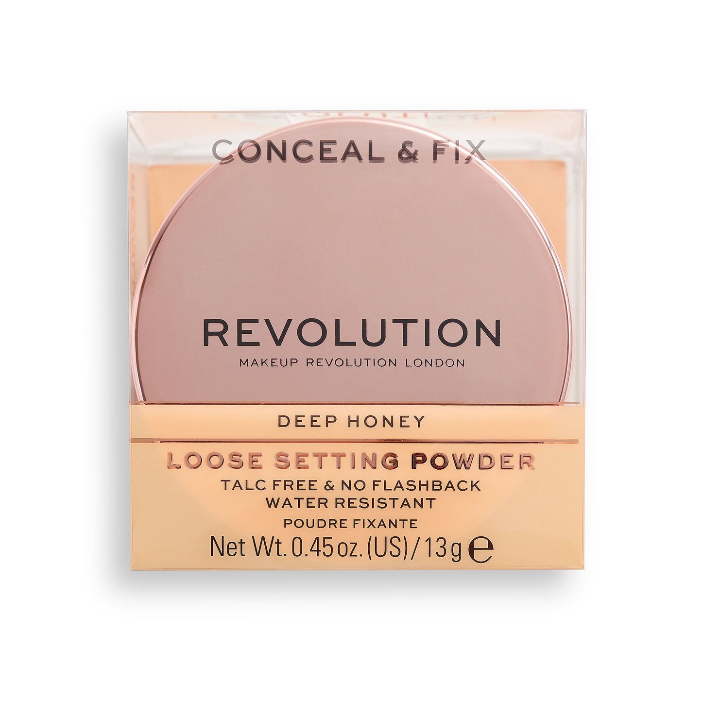 Revolution Conceal & Fix Loose Setting Powder Deep Honey