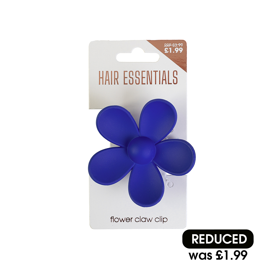 Beauty Outlet Flower Claw Clip Dark Blue BEAU506