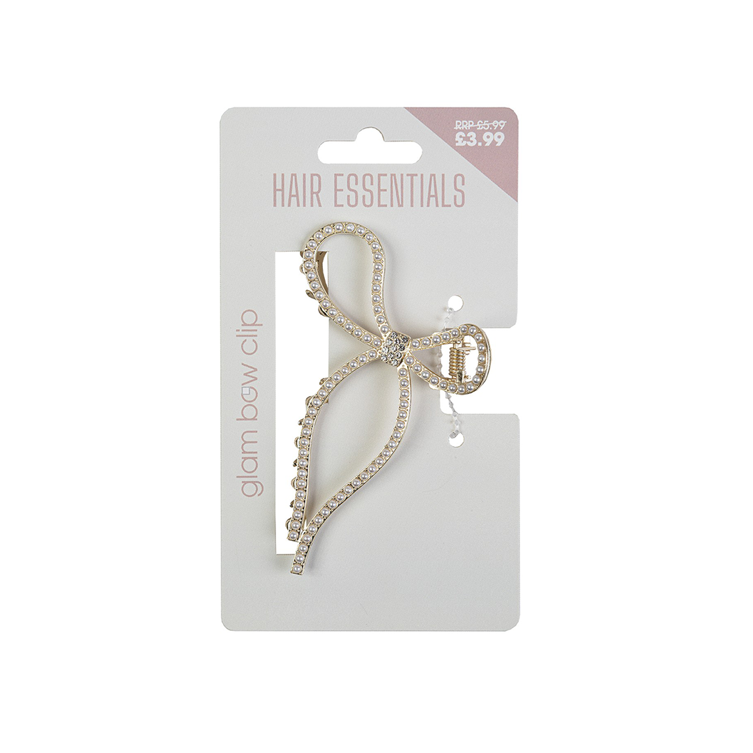 Beauty Outlet Bow Claw Clip Pearl BEAU579