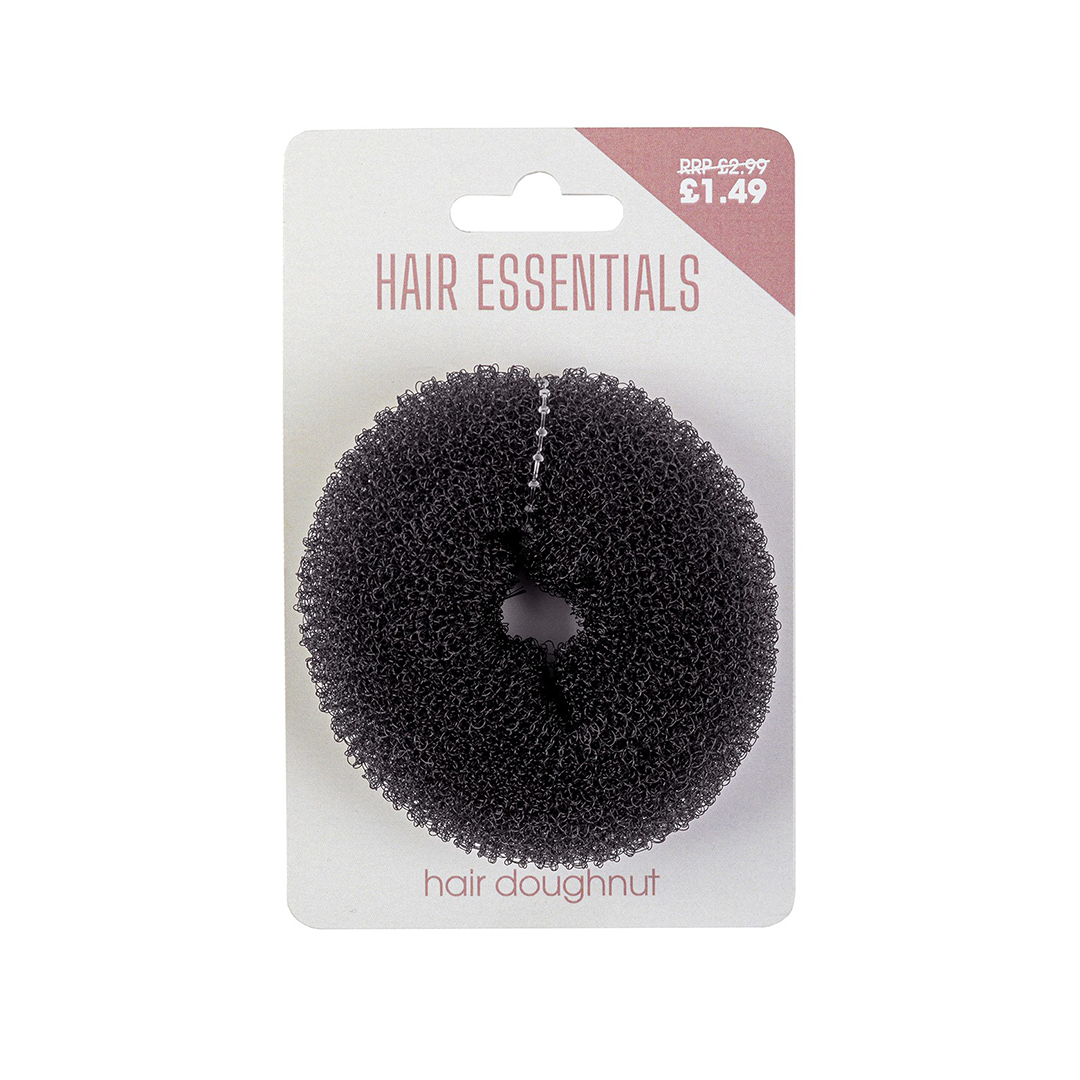 Beauty Outlet Hair Doughnut 7.5cm Black BEAU669