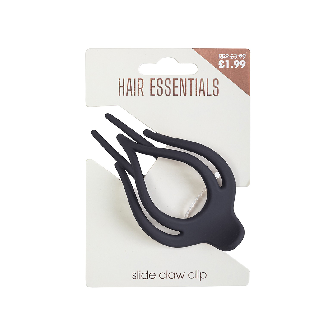 Beauty Outlet Slide Claw Clip Black BEAU700