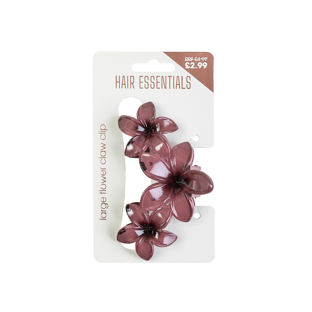 Beauty Outlet 3 Flower Claw Clip Brown BEAU708