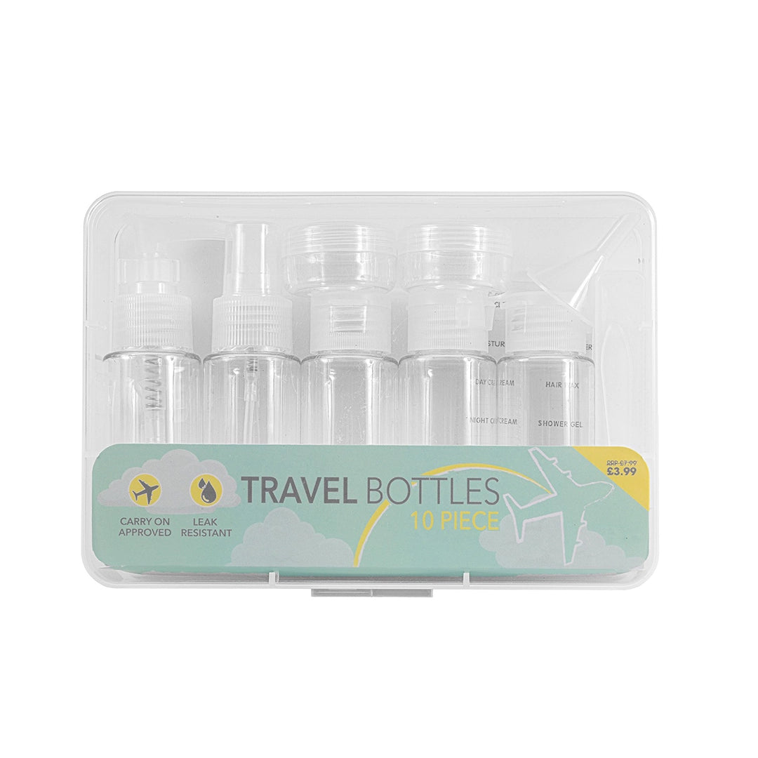Beauty Outlet 10 Piece Travel Bottle Set BEAU742