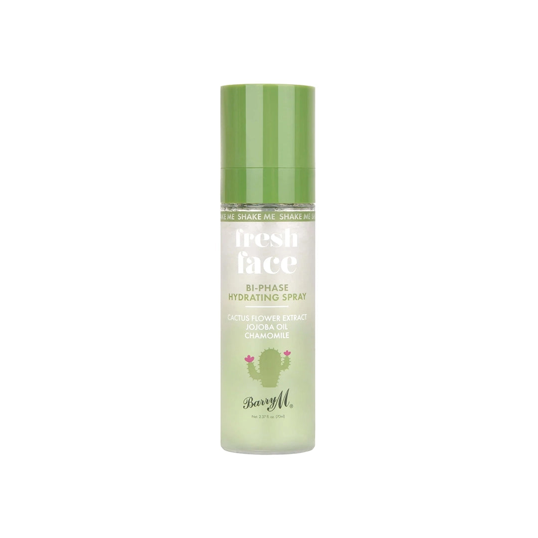 Barry M Fresh Face Bi Phase Hydrating Spray W Cactus Flower Extract, Jojoba Oil & Chamomile 70ml