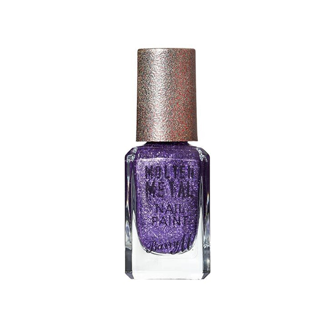 Barry M Molten Metal Nail Paint Purple Frost