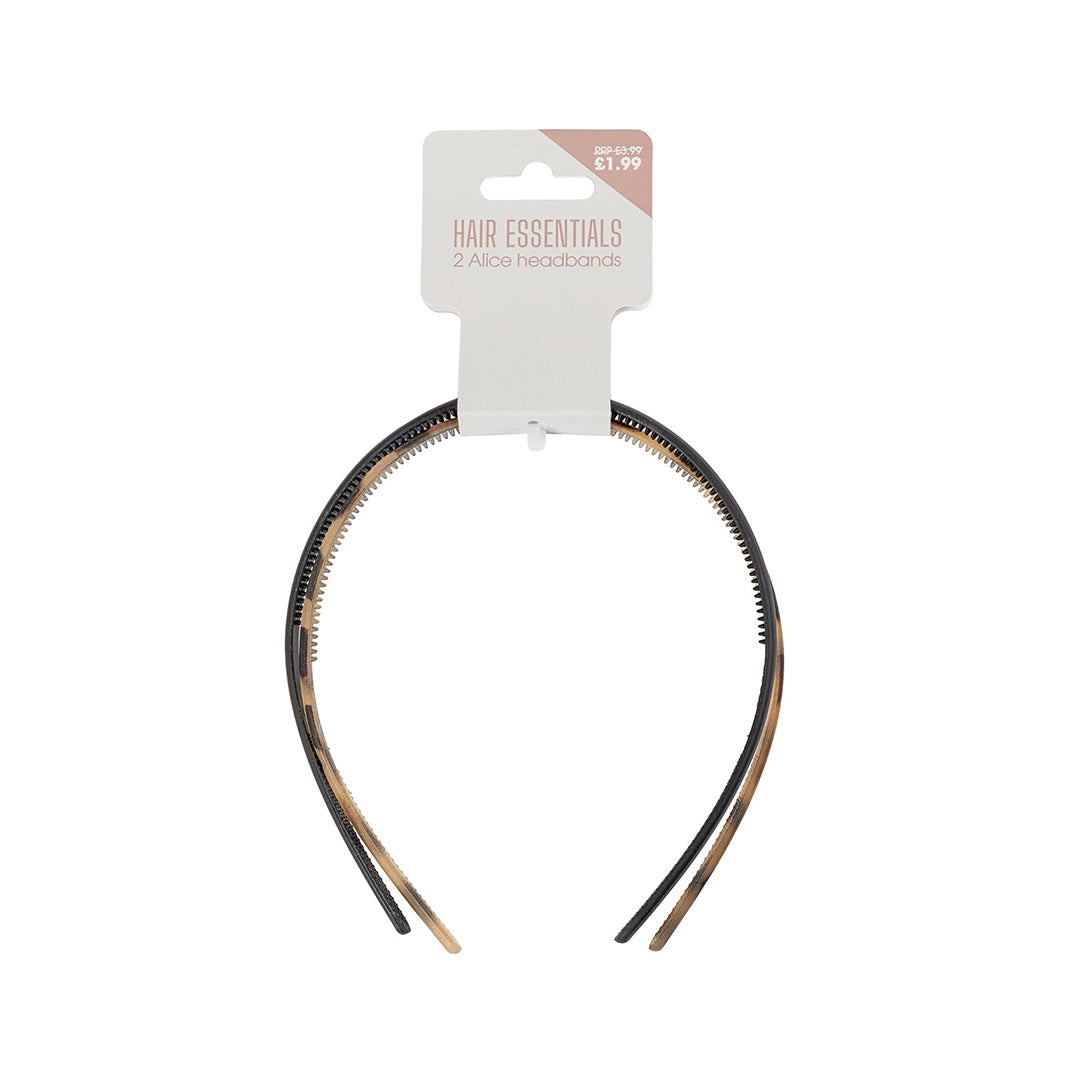 Beauty Outlet 2 Assorted Alice Bands BEAU779
