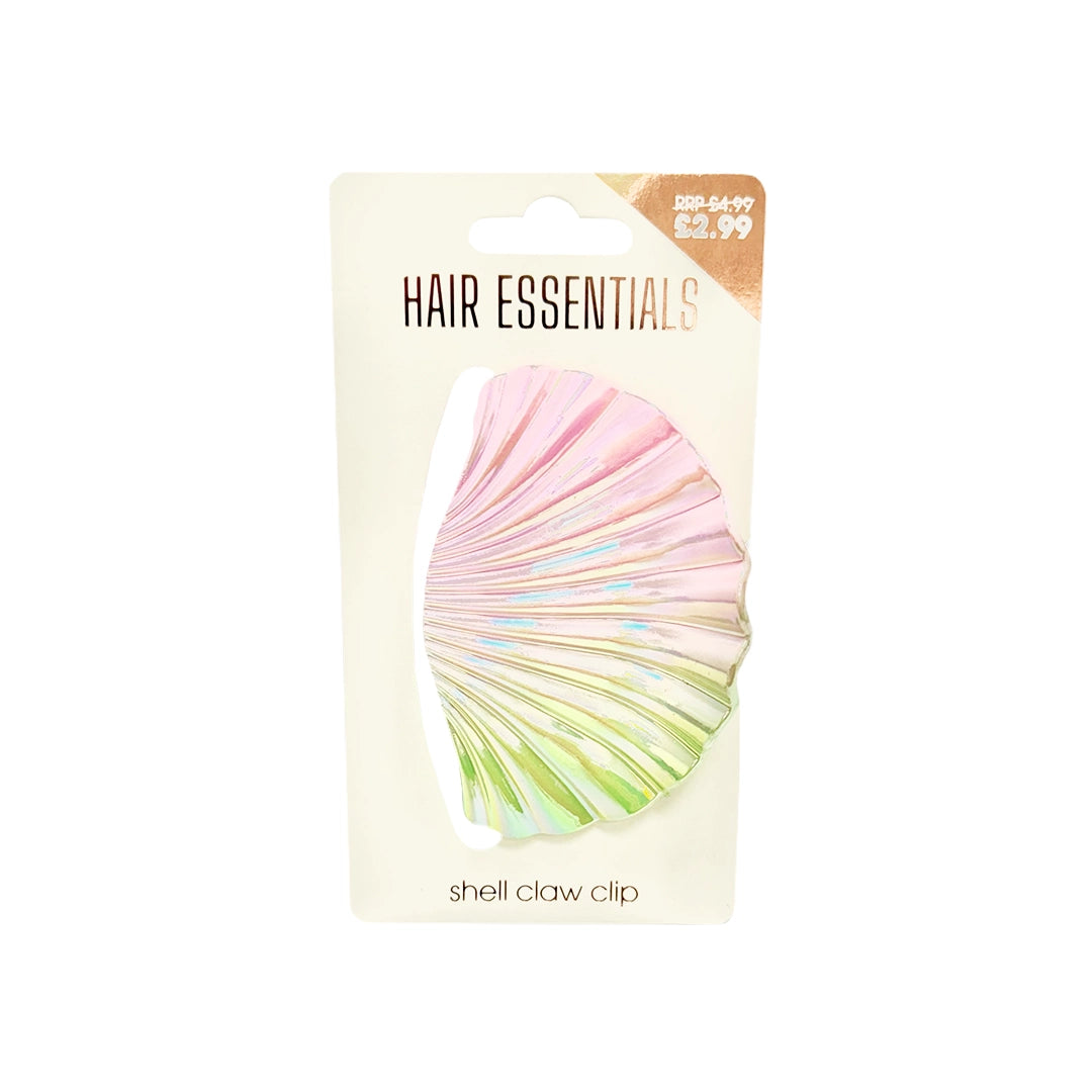 Beauty Outlet Claw Clip Shell Large Green/Pink BEAU738