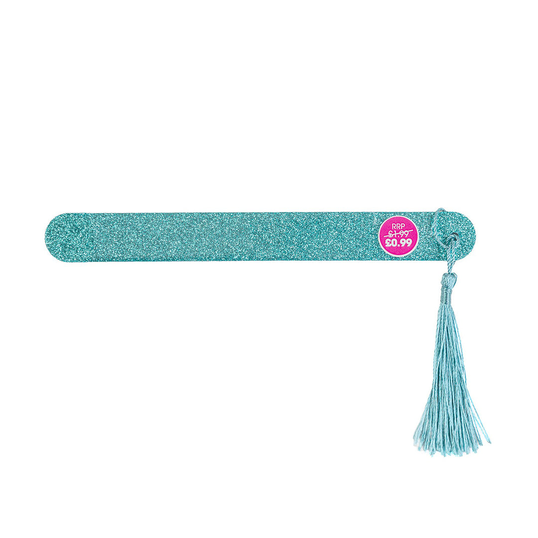 Beauty Outlet Glitter Nail File Aqua BEAU625