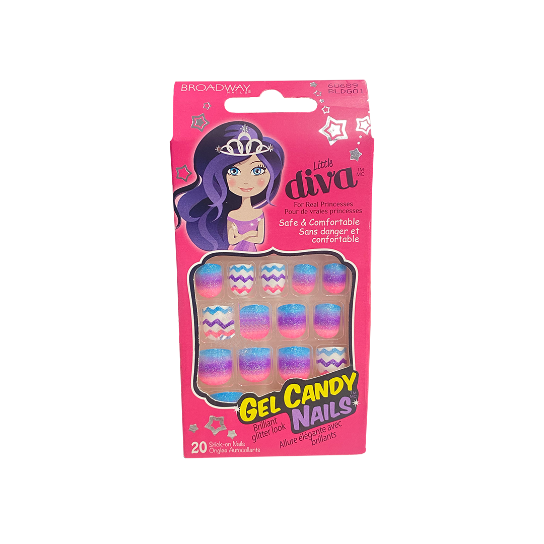 Broadway Little Diva 20 Nails Zig Zag 60689
