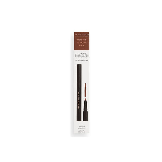 Revolution Bushy Brow Pen Medium Brown