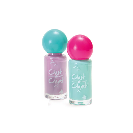 Chit Chat Nail Polish Duo Blue & Pink