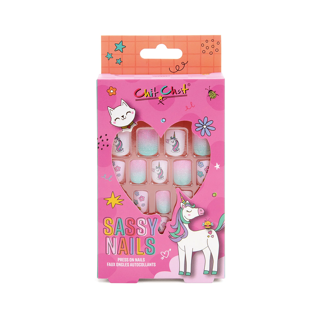 Chit Chat Press On False Nails Sassy Nail Unicorn