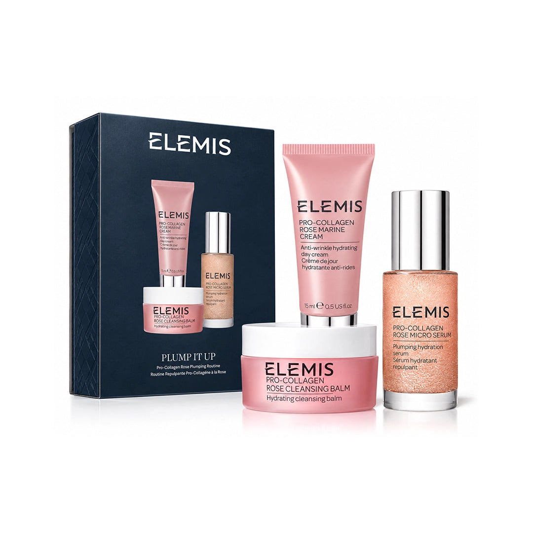 Elemis Plump It Up Pro Collagen Rose Plumping Routine