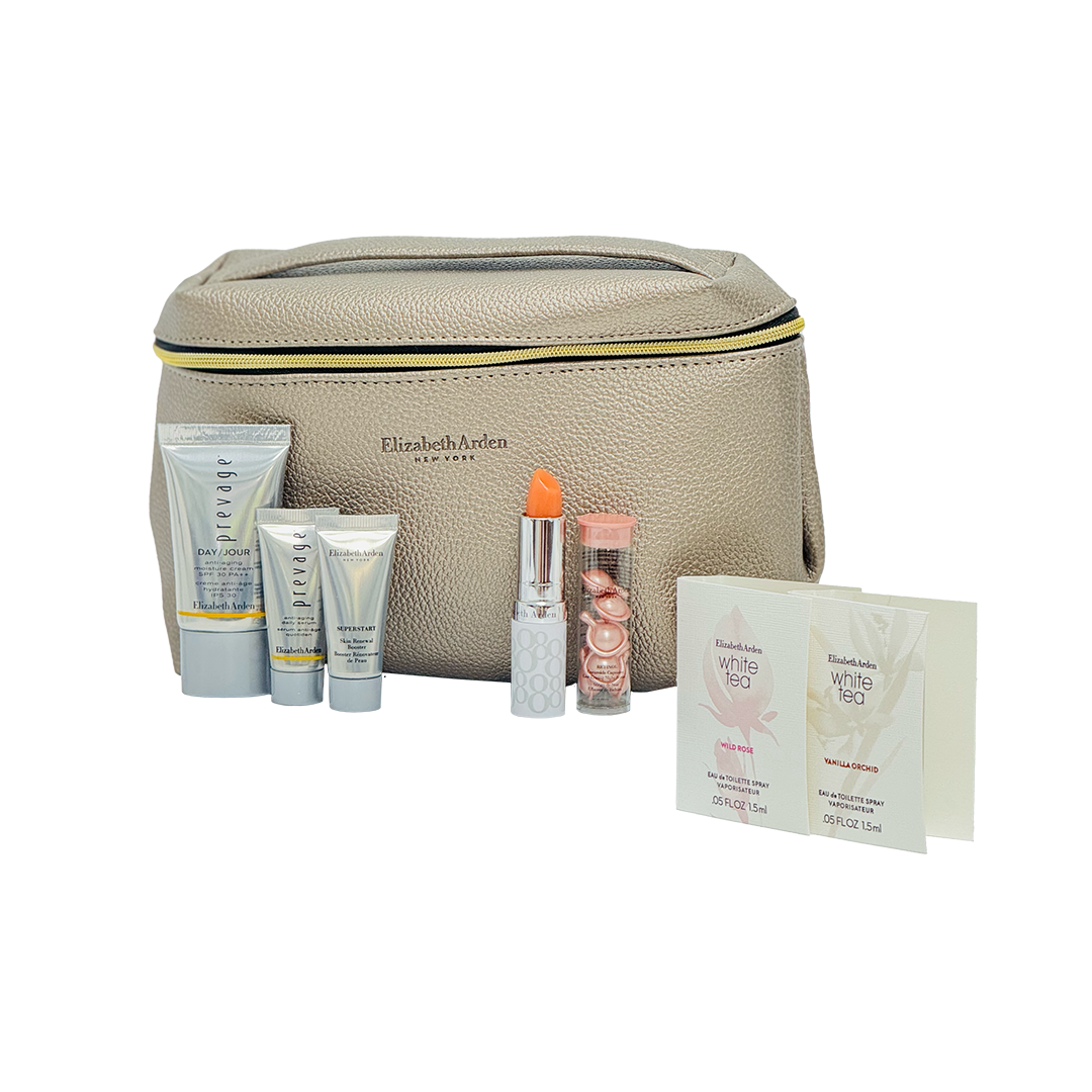 Elizabeth Arden 7 Piece Grey Bag Prevage Set