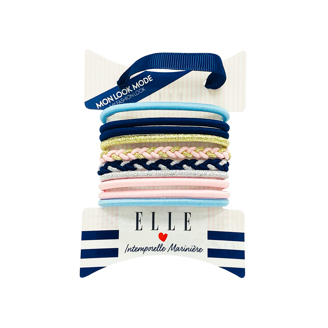 Elle Intemporelle Mariniere My Fashion Look Hair Elastics Multi
