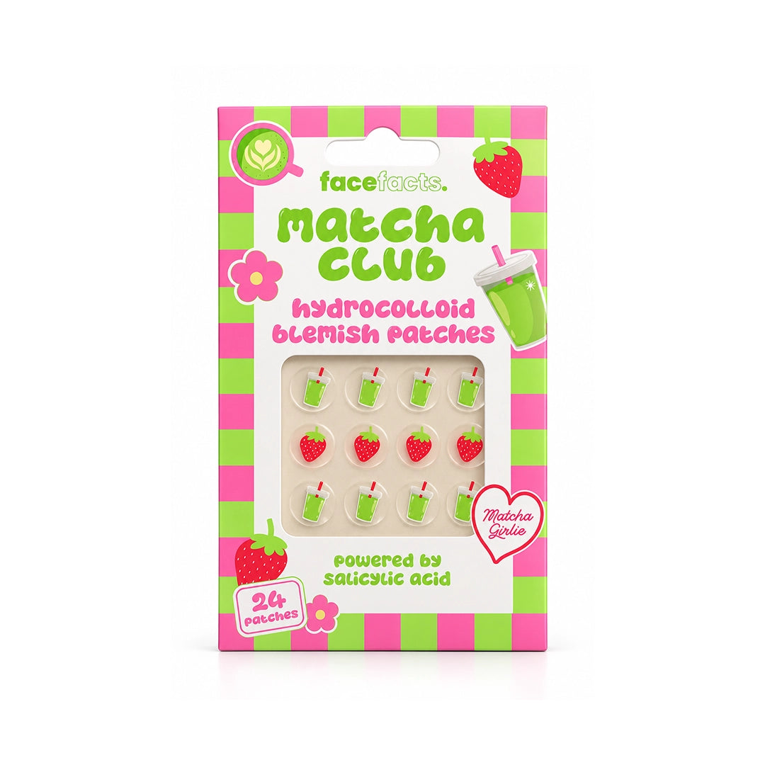 Face Facts Hydrocolloid Blemish Patches Matcha Club With Salicylic Acid