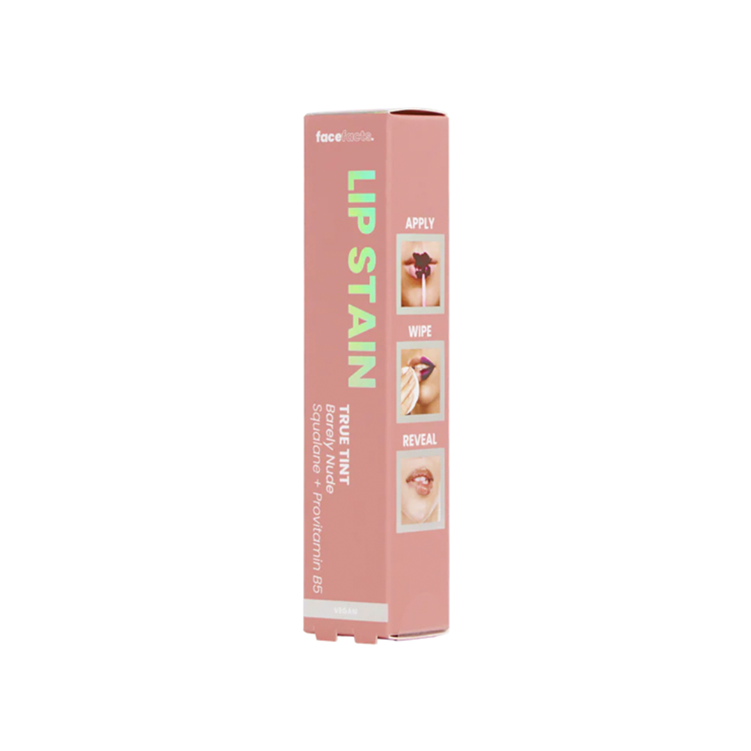 Face Facts Lip Stain True Tint Barely Nude W Squalane & Provitamin B5