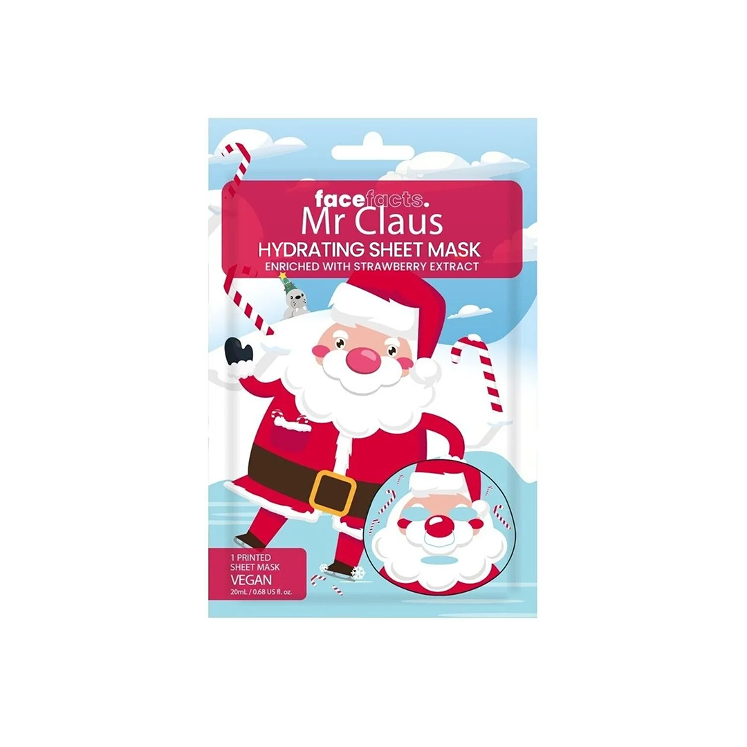 Face Facts Mr Claus Hydrating Printed Sheet Mask