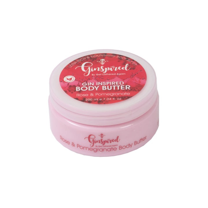Ginspired Ultra Rich & Nourishing Body Butter Rose & Pomegranate