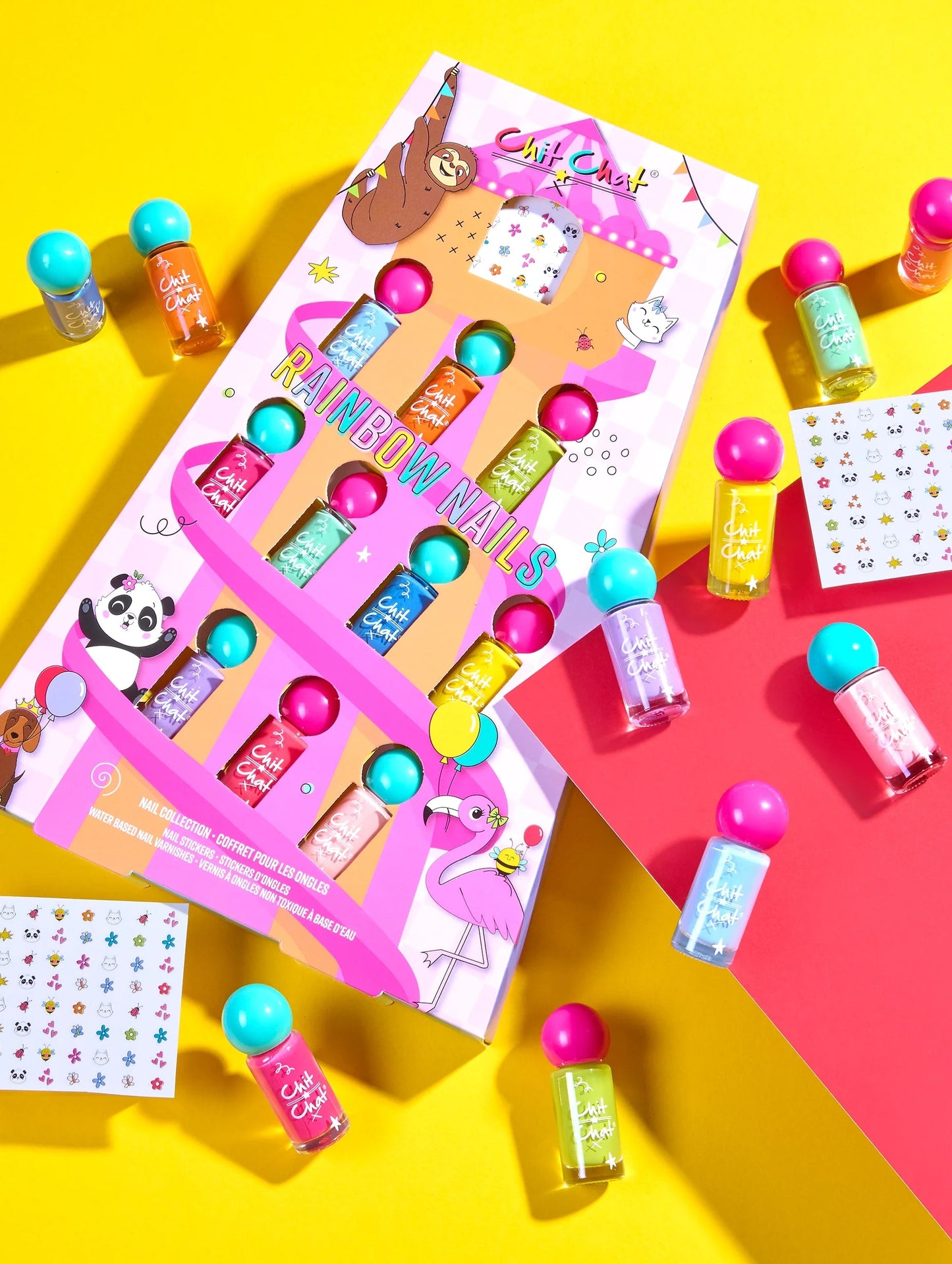 Chit Chat Rainbow Nails Set
