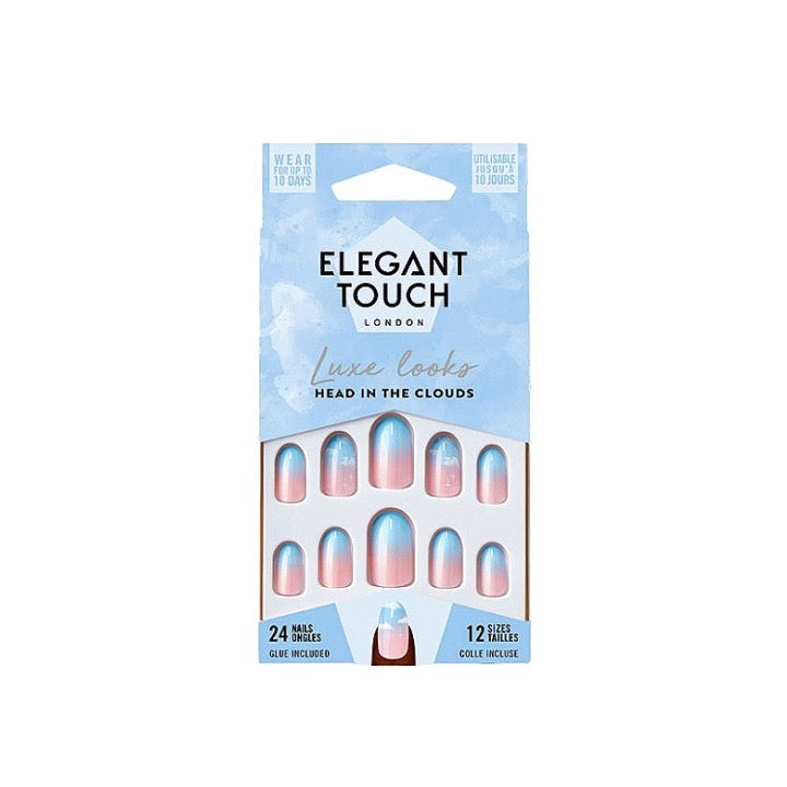 Elegant Touch Luxe Looks False Nails Head in The Clouds