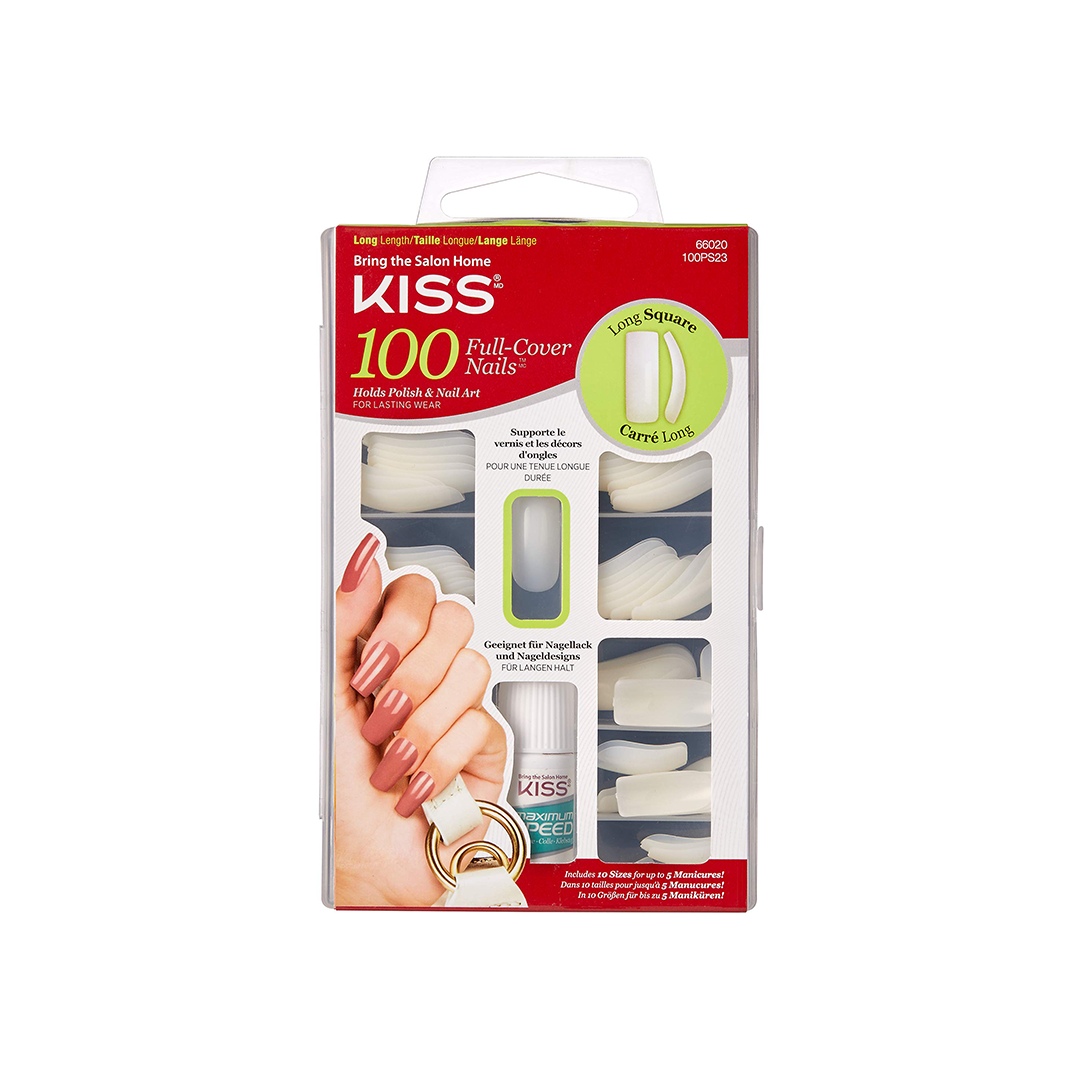 Kiss 100 Long Square Nails 66020