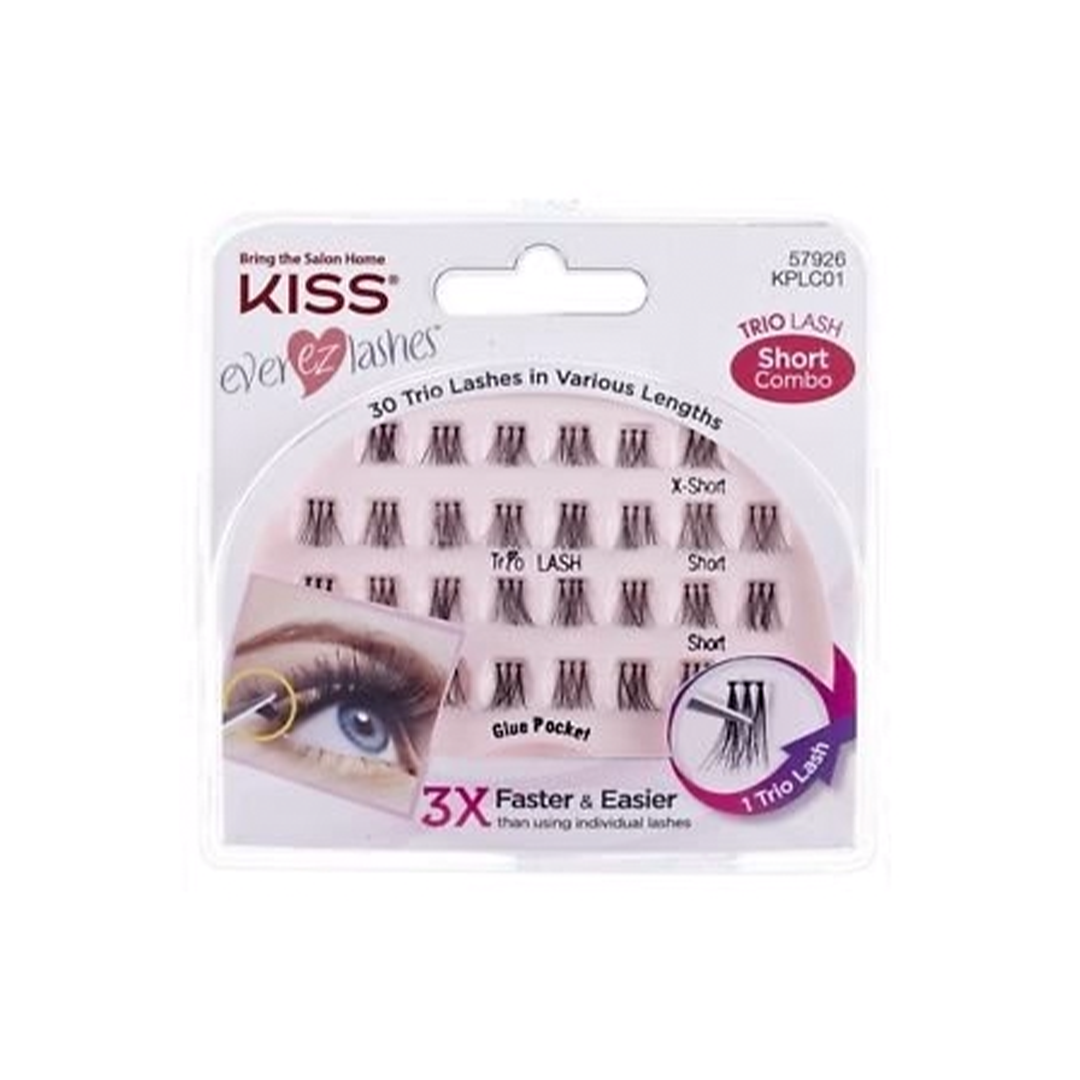Kiss 30 Trio in Various Lengths Short Combo False Eyelashes