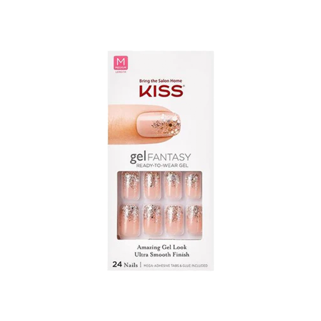 Kiss Gel Fantasy 24 Medium Nails 74144